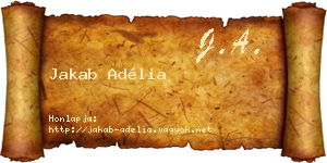 Jakab Adélia névjegykártya